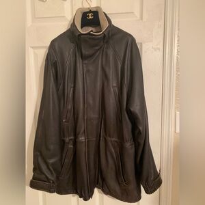 Loro Piana Brown deer leather jacket XL